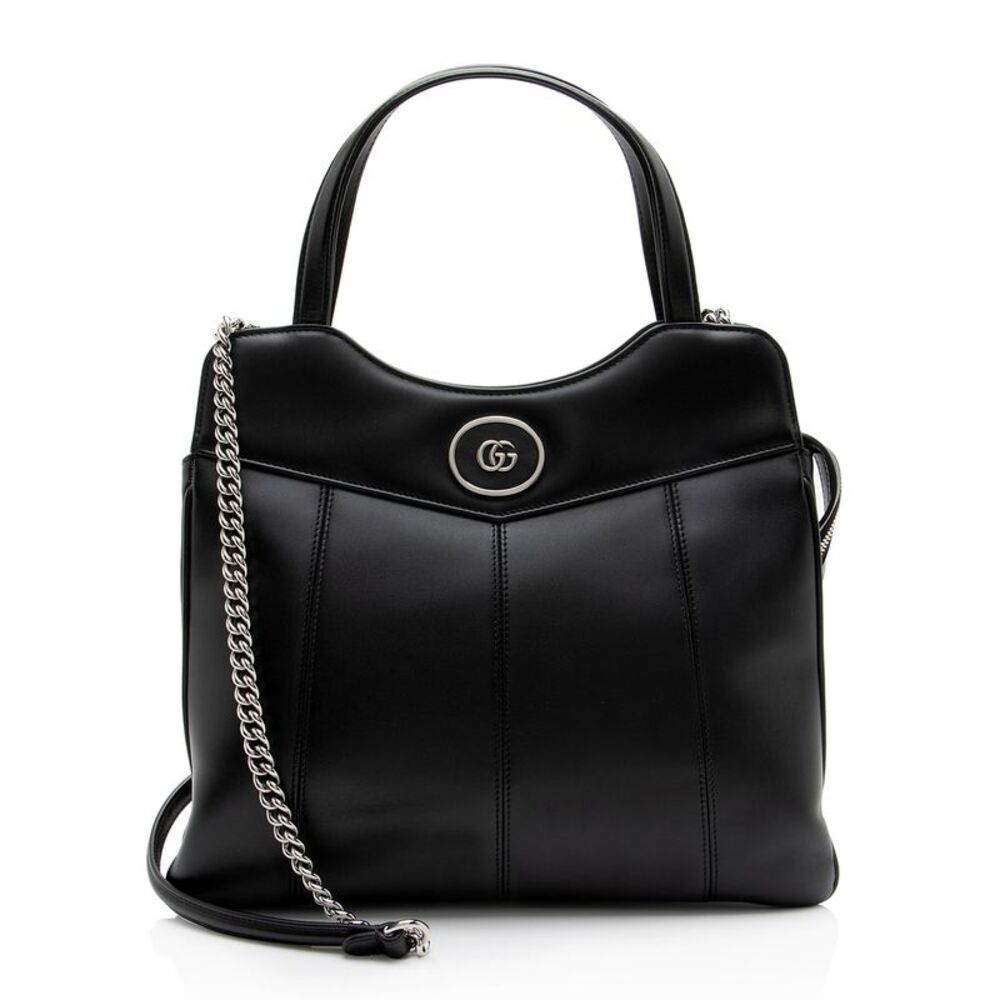 Gucci Quilted Calfskin Petite GG Medium Tote